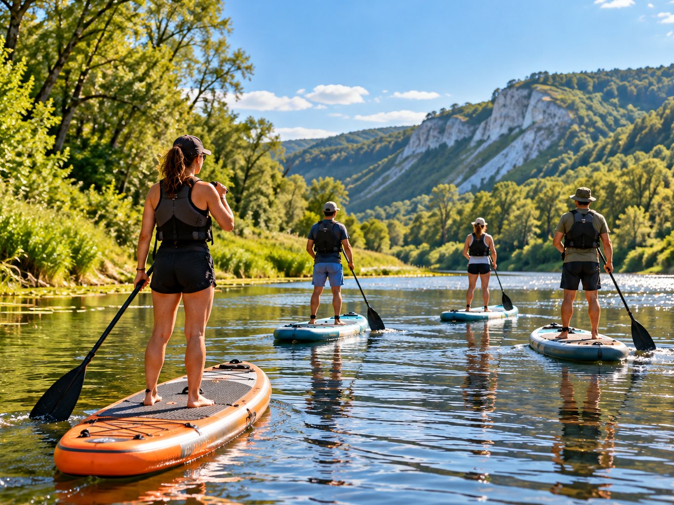 SUP на спокойной воде